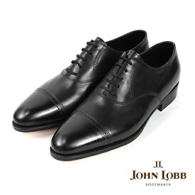 JOHN LOBB/ジョンロブ PRESTIGE/プレステージライン PHILIP2/フィリップ2 ストレートチップ 7000番Eワイズ ブラック  オックスフォードカーフ - 加古川のオーダースーツ専門店 フェリーチェ